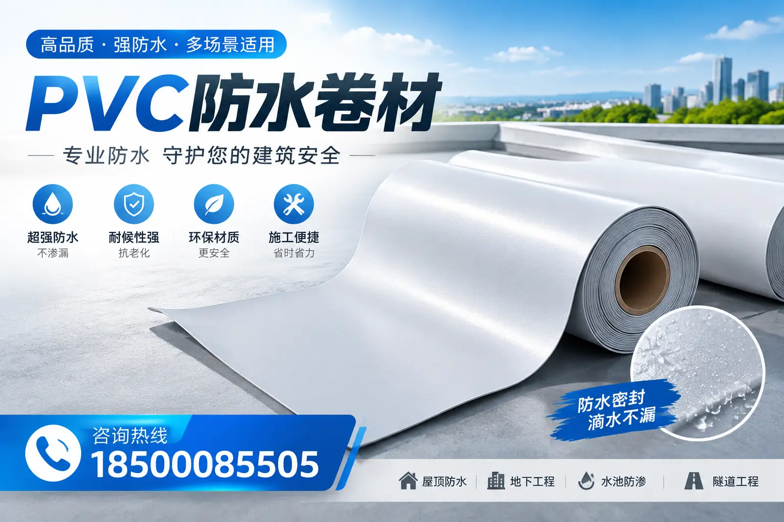 PVC防水卷材的市场竞争分析，武汉品牌选择参考